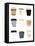 To Go Coffee Cup Variety-Jennifer McCully-Framed Stretched Canvas