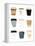 To Go Coffee Cup Variety-Jennifer McCully-Framed Stretched Canvas