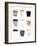 To Go Coffee Cup Variety-Jennifer McCully-Framed Art Print