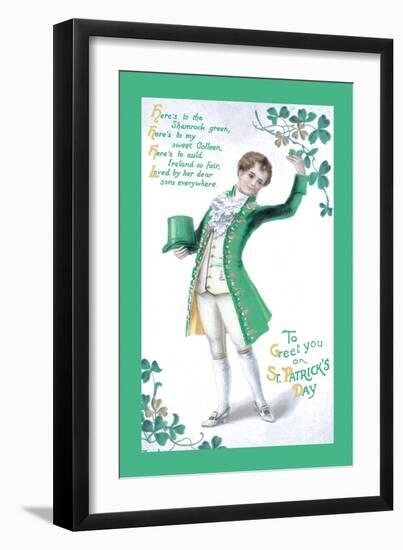 To Greet You On St. Patrick's Day-null-Framed Premium Giclee Print