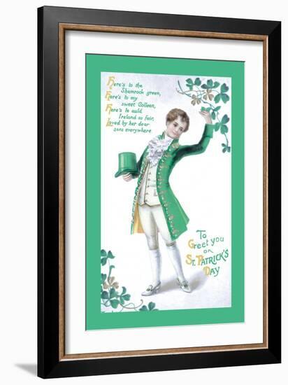 To Greet You On St. Patrick's Day-null-Framed Art Print