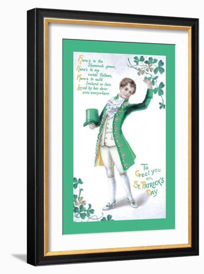 To Greet You On St. Patrick's Day-null-Framed Art Print