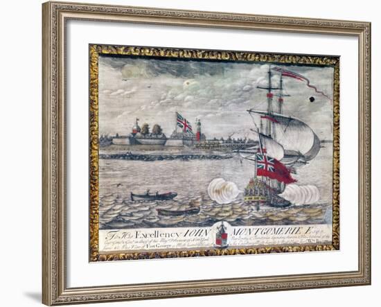 To His Excellency John Montgomerie Esq. (View of Fort George)-William Burgis-Framed Giclee Print