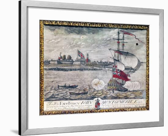 To His Excellency John Montgomerie Esq. (View of Fort George)-William Burgis-Framed Giclee Print