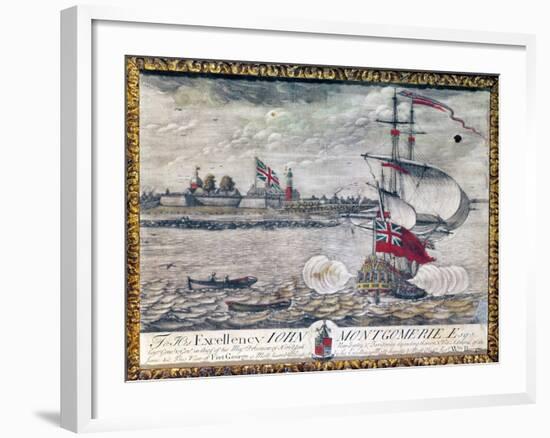 To His Excellency John Montgomerie Esq. (View of Fort George)-William Burgis-Framed Giclee Print