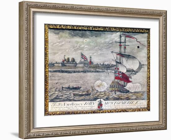 To His Excellency John Montgomerie Esq. (View of Fort George)-William Burgis-Framed Giclee Print