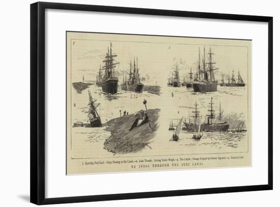 To India Through the Suez Canal-null-Framed Giclee Print
