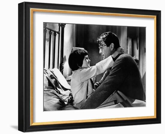 To Kill a Mockingbird, from Left: Mary Badham, Gregory Peck, 1962-null-Framed Photo
