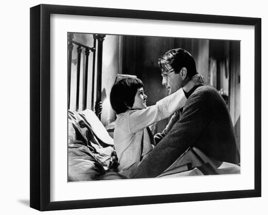 To Kill a Mockingbird, from Left: Mary Badham, Gregory Peck, 1962-null-Framed Premium Photographic Print