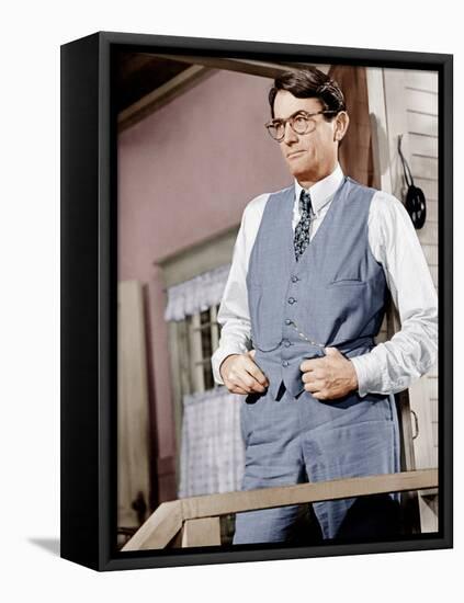 To Kill a Mockingbird, Gregory Peck, 1962-null-Framed Stretched Canvas