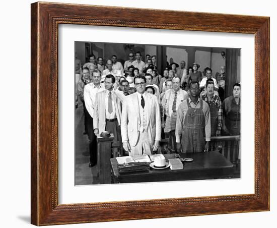 To Kill a Mockingbird, Gregory Peck, Brock Peters, 1962-null-Framed Photo