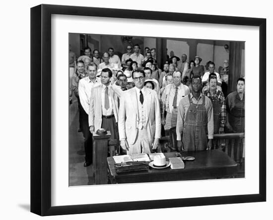 To Kill a Mockingbird, Gregory Peck, Brock Peters, 1962-null-Framed Photo