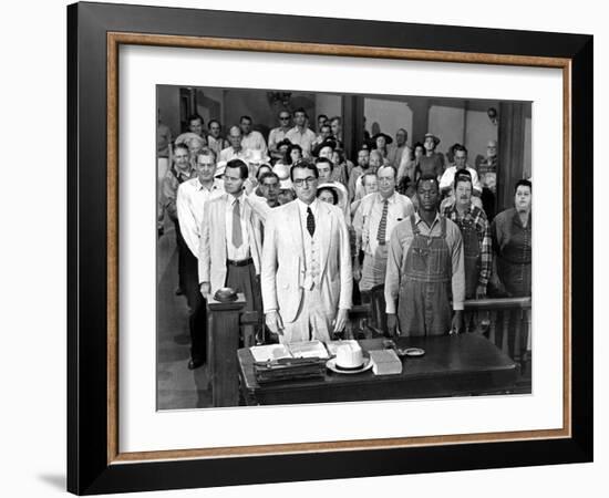 To Kill a Mockingbird, Gregory Peck, Brock Peters, 1962-null-Framed Photo