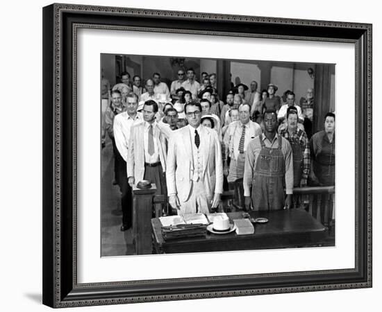 To Kill a Mockingbird, Gregory Peck, Brock Peters, 1962-null-Framed Photo