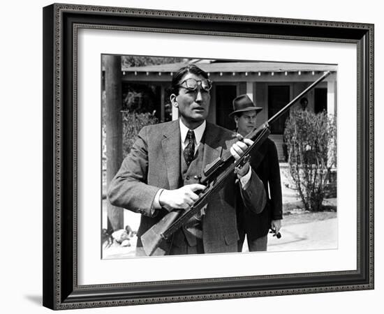 To Kill a Mockingbird, Gregory Peck, Frank Overton, 1962-null-Framed Photo