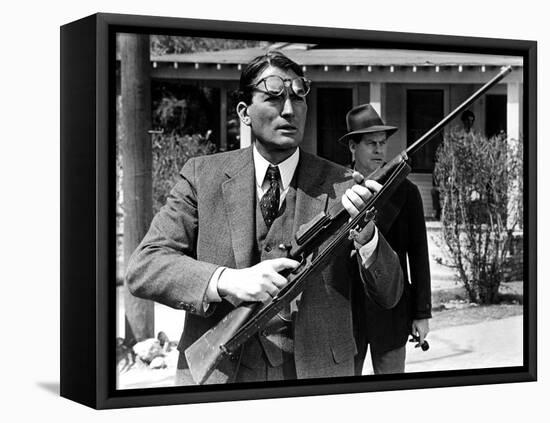 To Kill a Mockingbird, Gregory Peck, Frank Overton, 1962-null-Framed Stretched Canvas