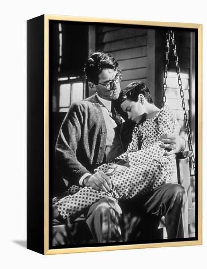 To Kill A Mockingbird, Gregory Peck, Philip Alford, 1962-null-Framed Stretched Canvas