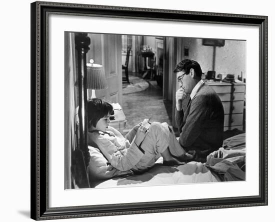 To Kill A Mockingbird, Mary Badham, Gregory Peck, 1962-null-Framed Photo