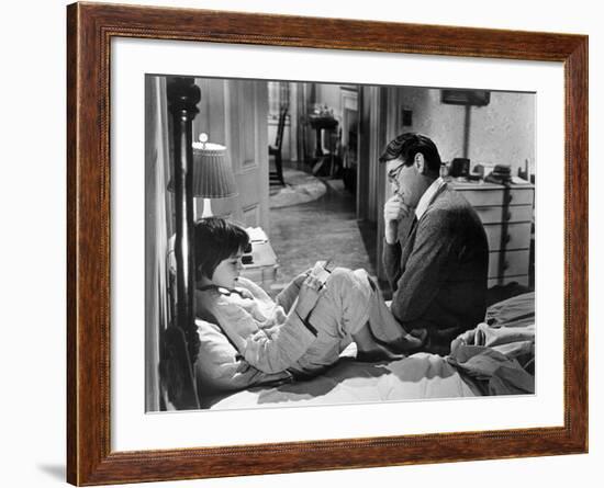 To Kill A Mockingbird, Mary Badham, Gregory Peck, 1962-null-Framed Photo