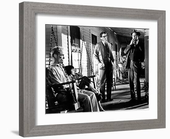 To Kill a Mockingbird, Robert Duvall, Mary Badham, Gregory Peck, Frank Overton, 1962-null-Framed Premium Photographic Print