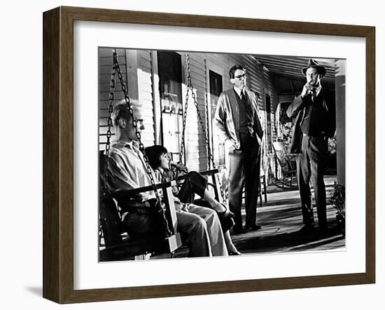 To Kill a Mockingbird, Robert Duvall, Mary Badham, Gregory Peck, Frank Overton, 1962-null-Framed Premium Photographic Print