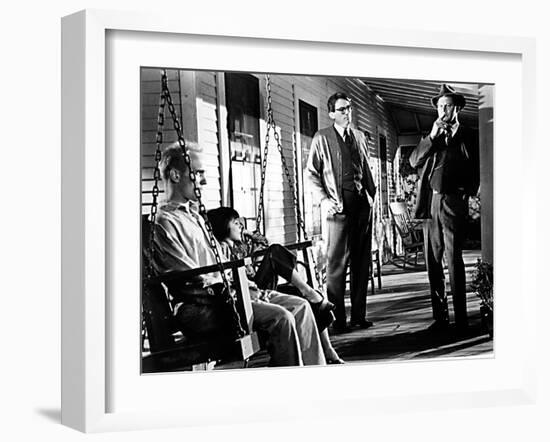 To Kill a Mockingbird, Robert Duvall, Mary Badham, Gregory Peck, Frank Overton, 1962-null-Framed Premium Photographic Print