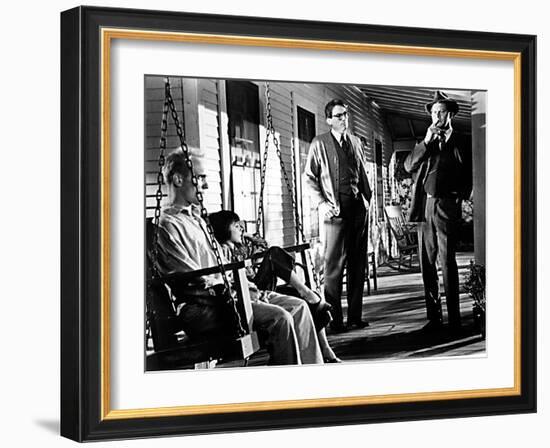 To Kill a Mockingbird, Robert Duvall, Mary Badham, Gregory Peck, Frank Overton, 1962-null-Framed Premium Photographic Print