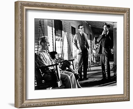 To Kill a Mockingbird, Robert Duvall, Mary Badham, Gregory Peck, Frank Overton, 1962-null-Framed Photo