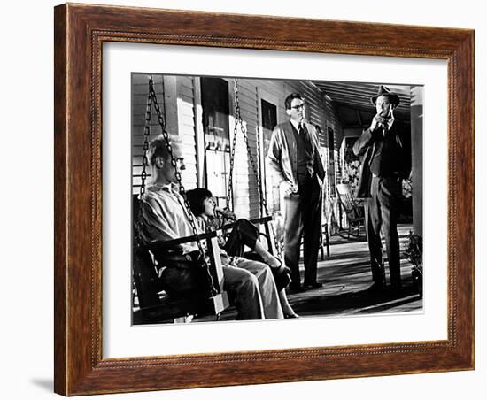 To Kill a Mockingbird, Robert Duvall, Mary Badham, Gregory Peck, Frank Overton, 1962-null-Framed Photo