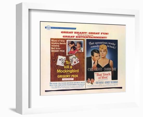 To Kill a Mockingbird/That Touch of Mink, 1967-null-Framed Premium Giclee Print