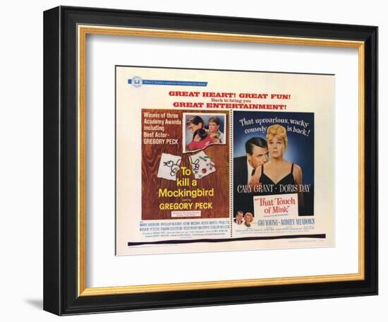 To Kill a Mockingbird/That Touch of Mink, 1967-null-Framed Premium Giclee Print