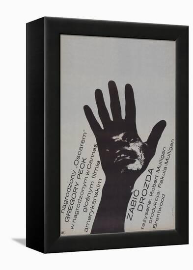 To Kill a Mockingbird, (Zabic Drozda), Polish poster, Brock Peters, 1962-null-Framed Stretched Canvas