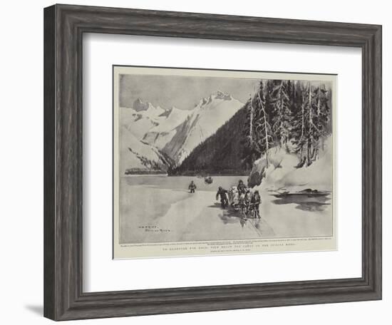 To Klondyke for Gold, View Below the Canon on the Stikine River-Charles Edwin Fripp-Framed Giclee Print