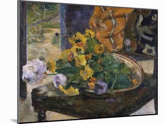 To Make a Bouquet; Pour Faire Un Bouquet-Paul Gauguin-Mounted Giclee Print
