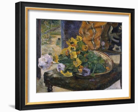 To Make a Bouquet; Pour Faire Un Bouquet-Paul Gauguin-Framed Giclee Print