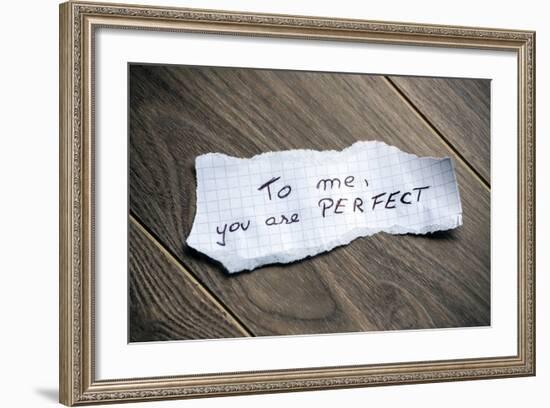 To Me, You Are Perfect-maxmitzu-Framed Art Print