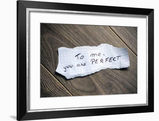 To Me, You Are Perfect-maxmitzu-Framed Art Print