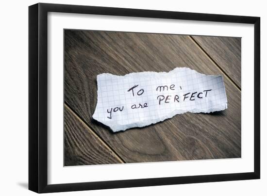 To Me, You Are Perfect-maxmitzu-Framed Art Print