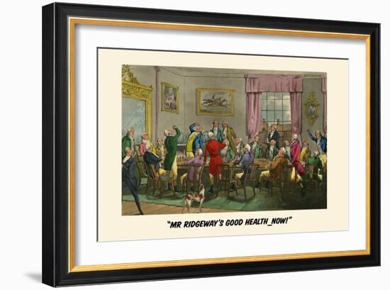 To Mr. Ridgeway's Good Heath-Henry Thomas Alken-Framed Art Print