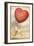 To My Valentine, Heart Balloon and Cupid-null-Framed Art Print