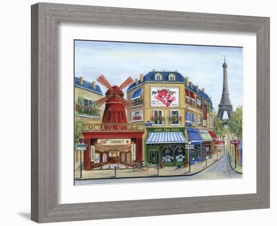 To Paris with Love-Marilyn Dunlap-Framed Art Print