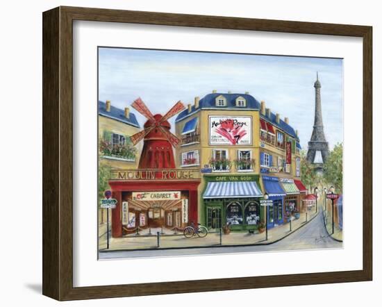 To Paris with Love-Marilyn Dunlap-Framed Art Print