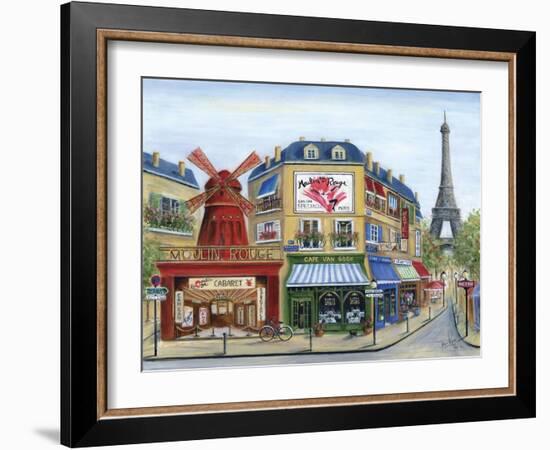 To Paris with Love-Marilyn Dunlap-Framed Art Print