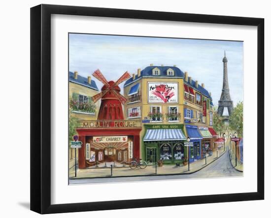 To Paris with Love-Marilyn Dunlap-Framed Art Print