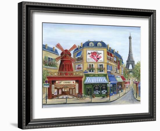 To Paris with Love-Marilyn Dunlap-Framed Art Print