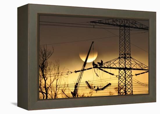 To Polish the Sun-P R-Framed Premier Image Canvas