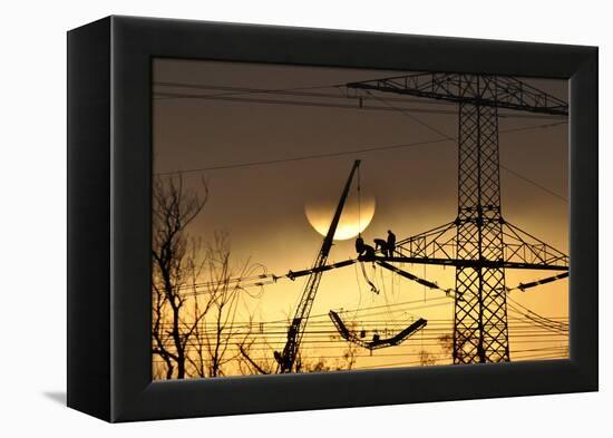 To Polish the Sun-P R-Framed Premier Image Canvas