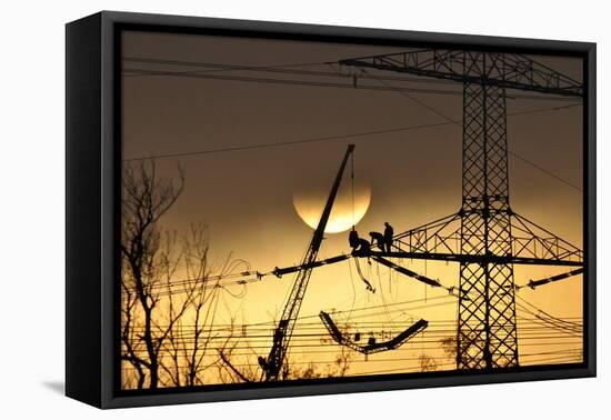 To Polish the Sun-P R-Framed Premier Image Canvas