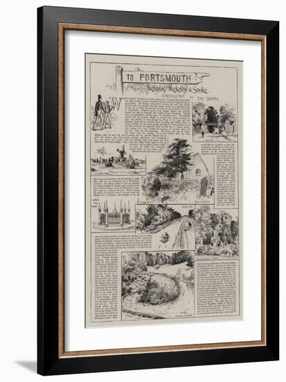 To Portsmouth with Nicholas Nickleby and Smike-Charles Joseph Staniland-Framed Giclee Print