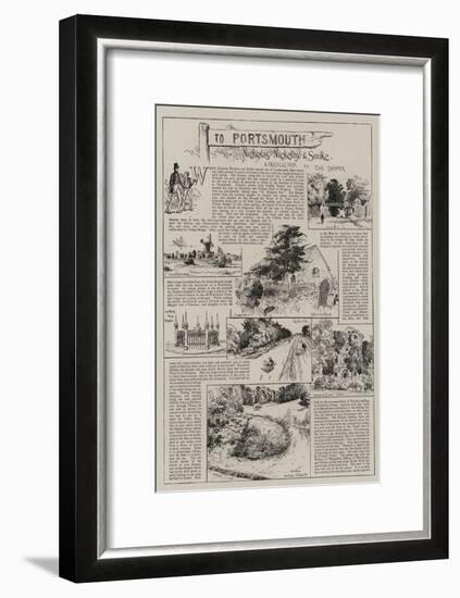 To Portsmouth with Nicholas Nickleby and Smike-Charles Joseph Staniland-Framed Giclee Print